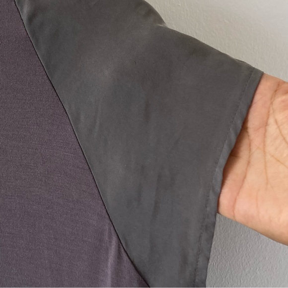 BNWT Mint Velvet Women's Relaxed Floaty Fit Charcoal Grey Blouse Uk Size 16 - Picture 7 of 16